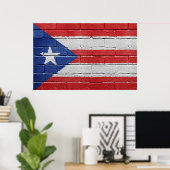 Poster Drapeau de Porto Rico (Bureau à domicile)