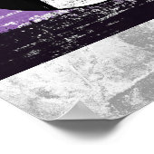 Poster Drapeau de protestation peint non binaire (Coin)