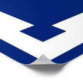 Poster Drapeau de Québec (Coin)