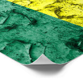 Poster Drapeau de reggae vintage (Coin)