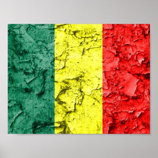 Poster Drapeau de reggae vintage (Devant)