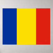 Poster Drapeau de Roumanie (Devant)