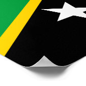 Poster Drapeau de Saint-Kitts-et-Nevis (Coin)