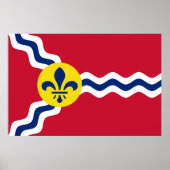 Poster Drapeau de Saint-Louis (Missouri) (Devant)