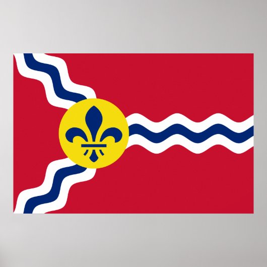 Poster Drapeau de Saint-Louis (Missouri) (Devant)