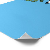 Poster Drapeau de Saint-Marin (Coin)