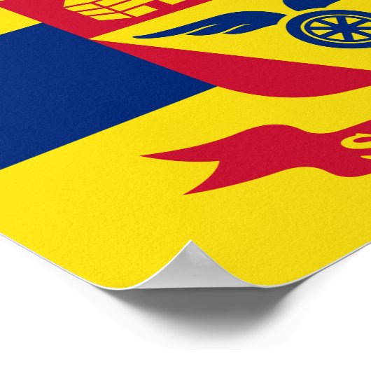 Poster Drapeau de Saint Paul, Minnesota (Coin)