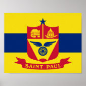Poster Drapeau de Saint Paul, Minnesota (Devant)