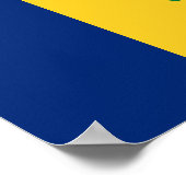 Poster Drapeau de Saint-Vincent (Coin)