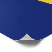 Poster Drapeau de Saint-Vincent-et-les Grenadines (Coin)
