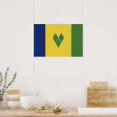Poster Drapeau de Saint-Vincent-et-les Grenadines (Cuisine)