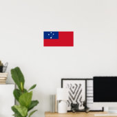 Poster Drapeau de Samoa (Bureau à domicile)