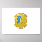 Poster Drapeau de San Luis Potosi (Devant)