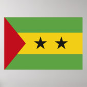 Poster Drapeau de Sao Tomé-et-Principe (Devant)