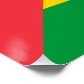 Poster Drapeau de Sao Tomé-et-Principe (Coin)