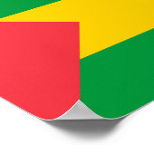 Poster Drapeau de Sao Tomé-et-Principe (Coin)