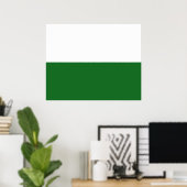 Poster Drapeau de Saxe (État allemand) (Bureau à domicile)