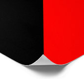 Poster Drapeau de signalisation maritime Zulu ICS (Coin)