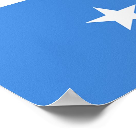 Poster Drapeau de Somalie (Coin)