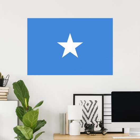 Poster Drapeau de Somalie (Bureau à domicile)