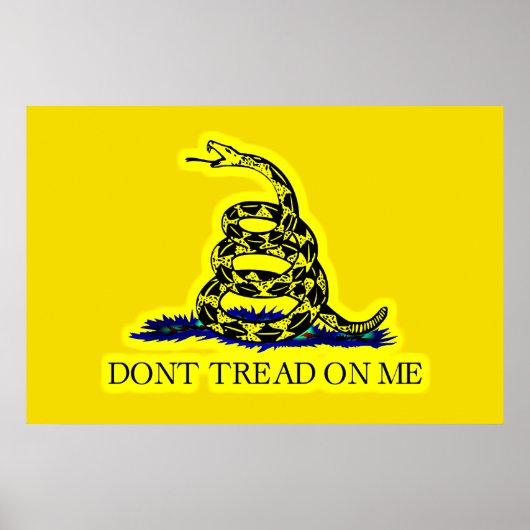 Poster Drapeau de spécialité de Gadsden (Dont Tread On Me (Devant)