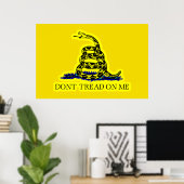 Poster Drapeau de spécialité de Gadsden (Dont Tread On Me (Bureau à domicile)