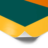 Poster Drapeau de Sri Lanka (Coin)