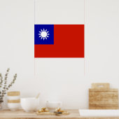 Poster Drapeau de Taïwan (Cuisine)