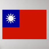 Poster Drapeau de Taïwan (Devant)