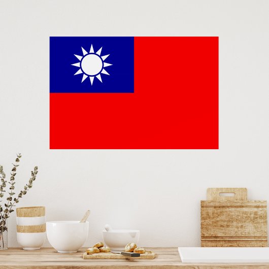 Poster Drapeau de Taïwan (Cuisine)