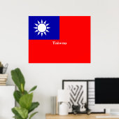 Poster Drapeau de Taïwan (Bureau à domicile)