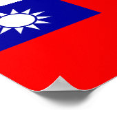 Poster Drapeau de Taïwan (Coin)