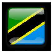 Poster Drapeau de Tanzanie (Devant)