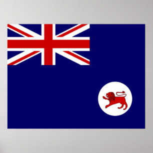 Poster Drapeau de Tasmanie