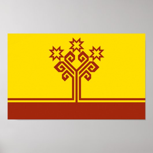 Poster Drapeau de Tchouvachie (Devant)