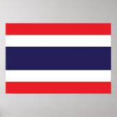 Poster Drapeau de Thaïlande (Devant)
