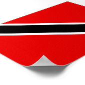Poster Drapeau de Trinité-et-Tobago (Coin)