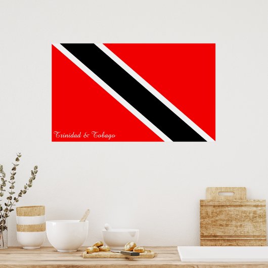Poster Drapeau de Trinité-et-Tobago (Cuisine)