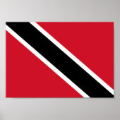 Poster Drapeau de Trinité-et-Tobago (Devant)
