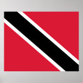 Poster Drapeau de Trinité-et-Tobago (Devant)