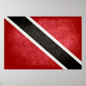 Poster Drapeau de Trinité-et-Tobago (Devant)