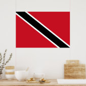 Poster Drapeau de Trinité-et-Tobago (Cuisine)