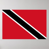 Poster Drapeau de Trinité-et-Tobago (Devant)