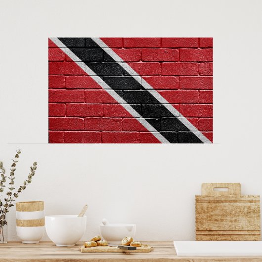 Poster Drapeau de Trinité-et-Tobago (Cuisine)