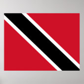 Poster Drapeau de Trinité-et-Tobago (Devant)