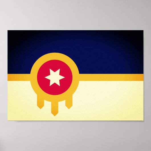 Poster Drapeau de Tulsa, Oklahoma (Devant)