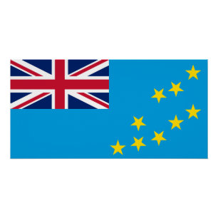 Poster Drapeau de Tuvalu