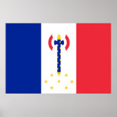 Poster Drapeau de Vichy, France (Devant)