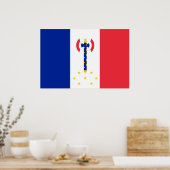Poster Drapeau de Vichy, France (Cuisine)