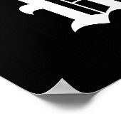 Poster Drapeau de Wolgadeutsche (version noir/jaune/blanc (Coin)